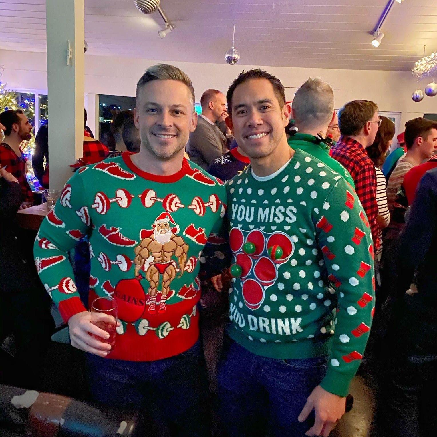 Ugly sweater party at Harbor Lounge in Ptown.