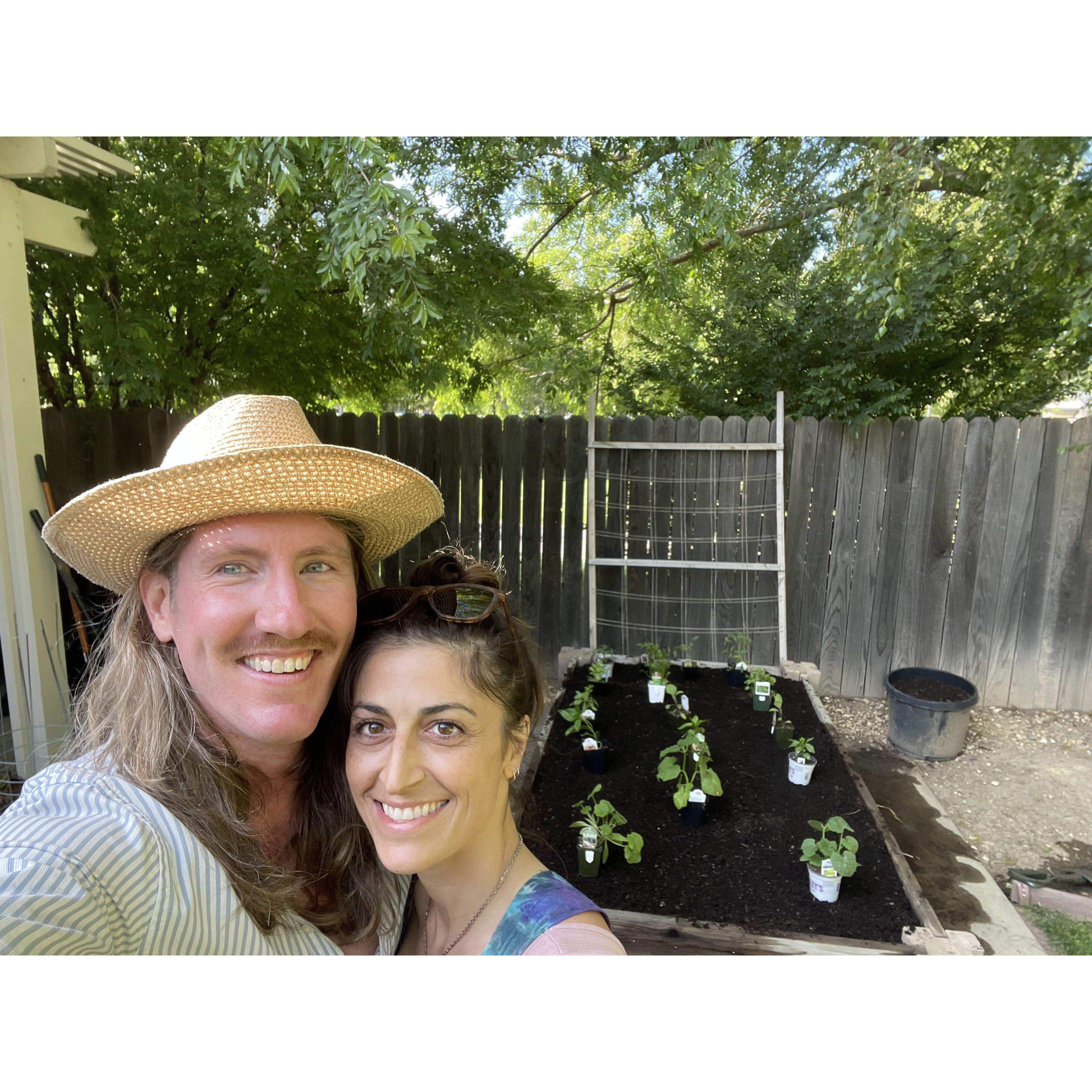 We officially starting dating. All it took was planting a garden together :)