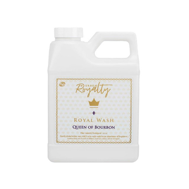 Bourbon Royalty Royal Wash 64 Ounce High Efficiency Scented Fragranced Liquid Laundry Detergent, Queen of Bourbon, White