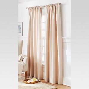 Solid Metallic Window Curtain Panel - Threshold™