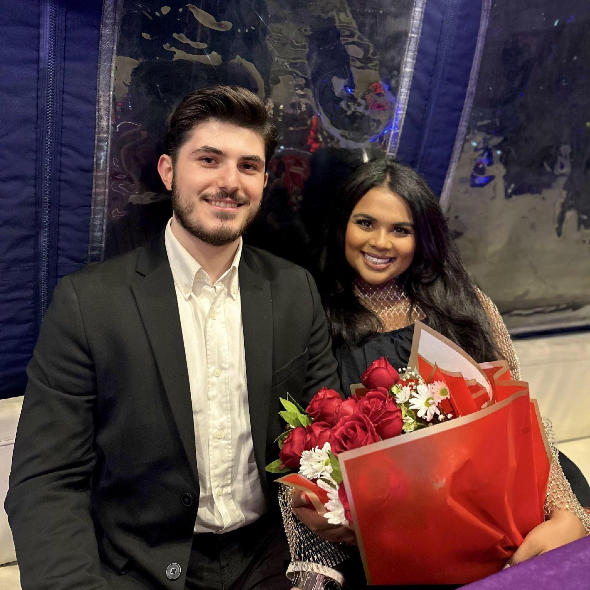 T planned a magical proposal by renting a private boat on the Bosphorus Sea. Before popping the big question, he took a heartfelt moment to reflect on our journey together.