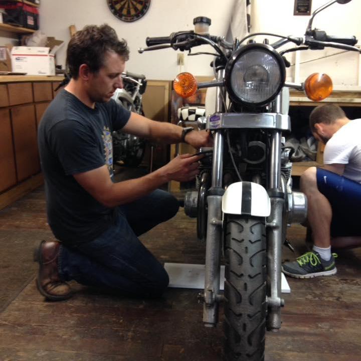 A mechanic and his machines.