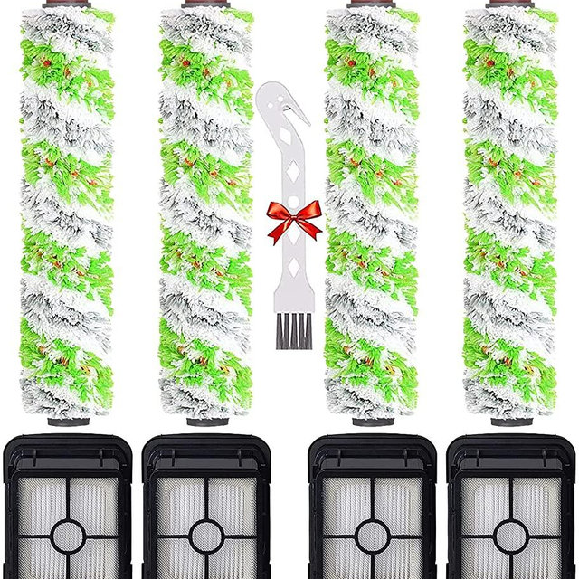 1785 Replacement Parts for Bissell CrossWave Pet Pro 2036 2306A 1785 Series, Compare to Part 1613568&161-3568, 1608684, 4 Pack 2460 Multi-Surface Pet Pro Brush Rolls + 4 Pack 1866 Vacuum HEPA Filters