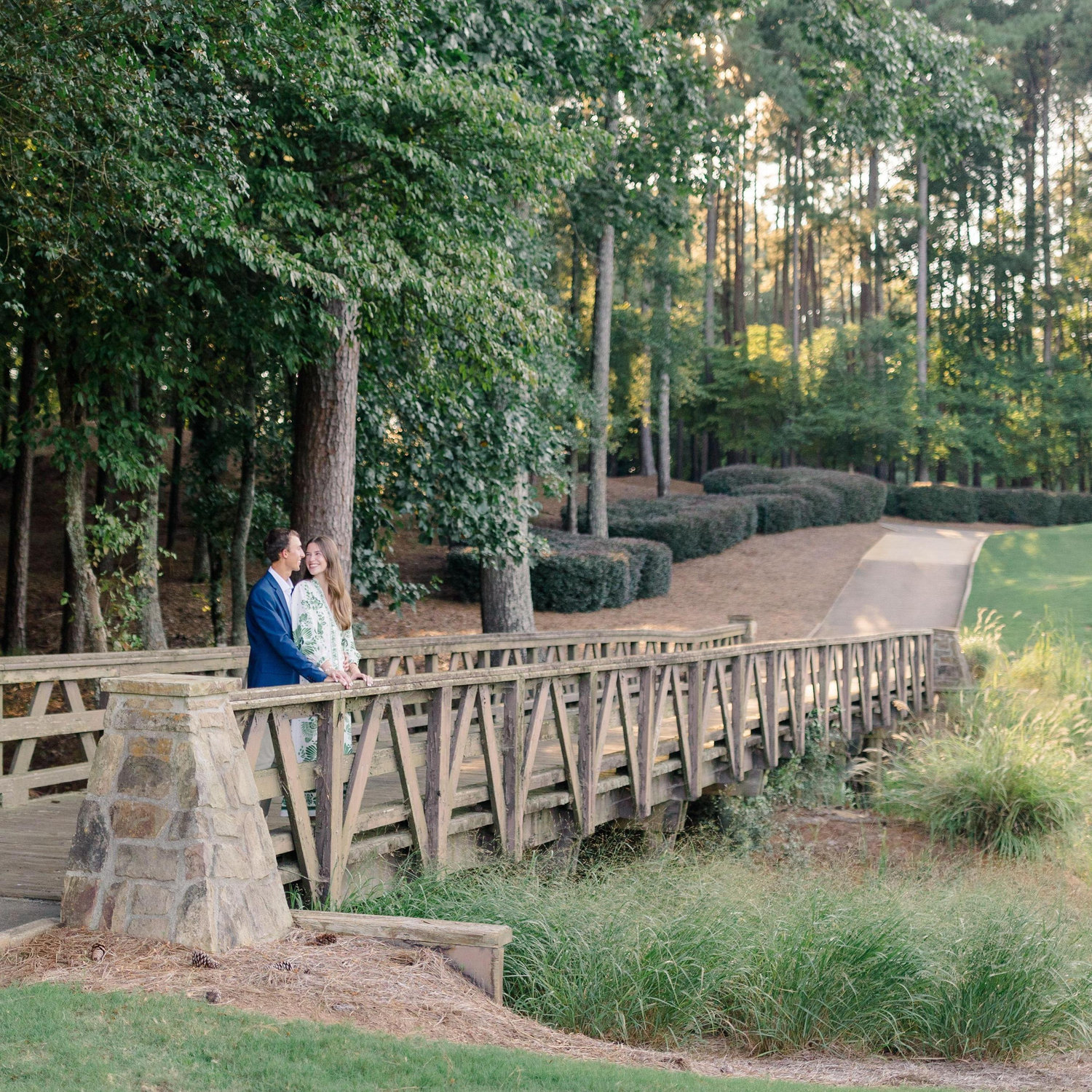 Engagement Photos at Reynolds Lake Oconee, August 2025.