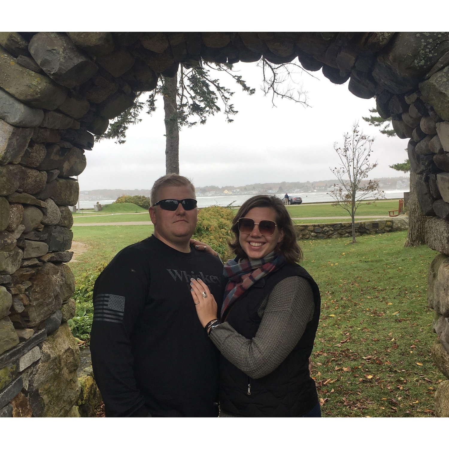 The couple went long-distance for Grayson's first semester of law school. Here they are during Max's mid-semester visit to Maine!