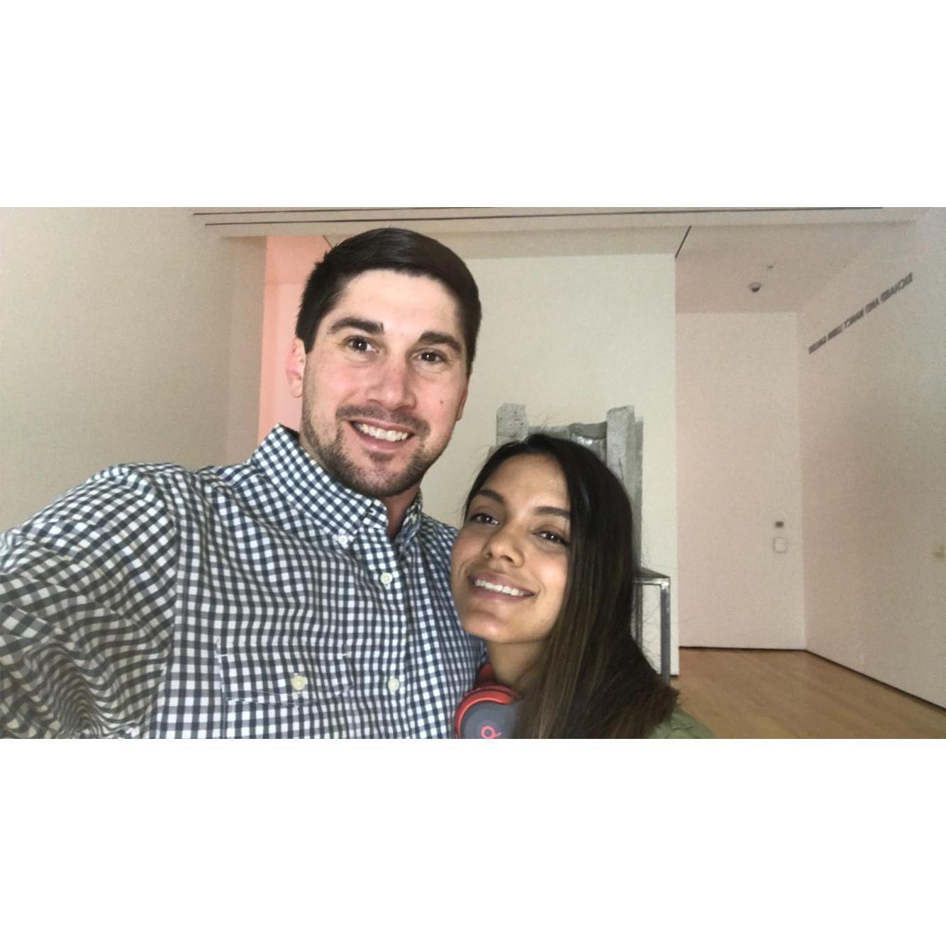 One of our first dates, Museum of fine arts in Boston, just right before Corona shutdown.