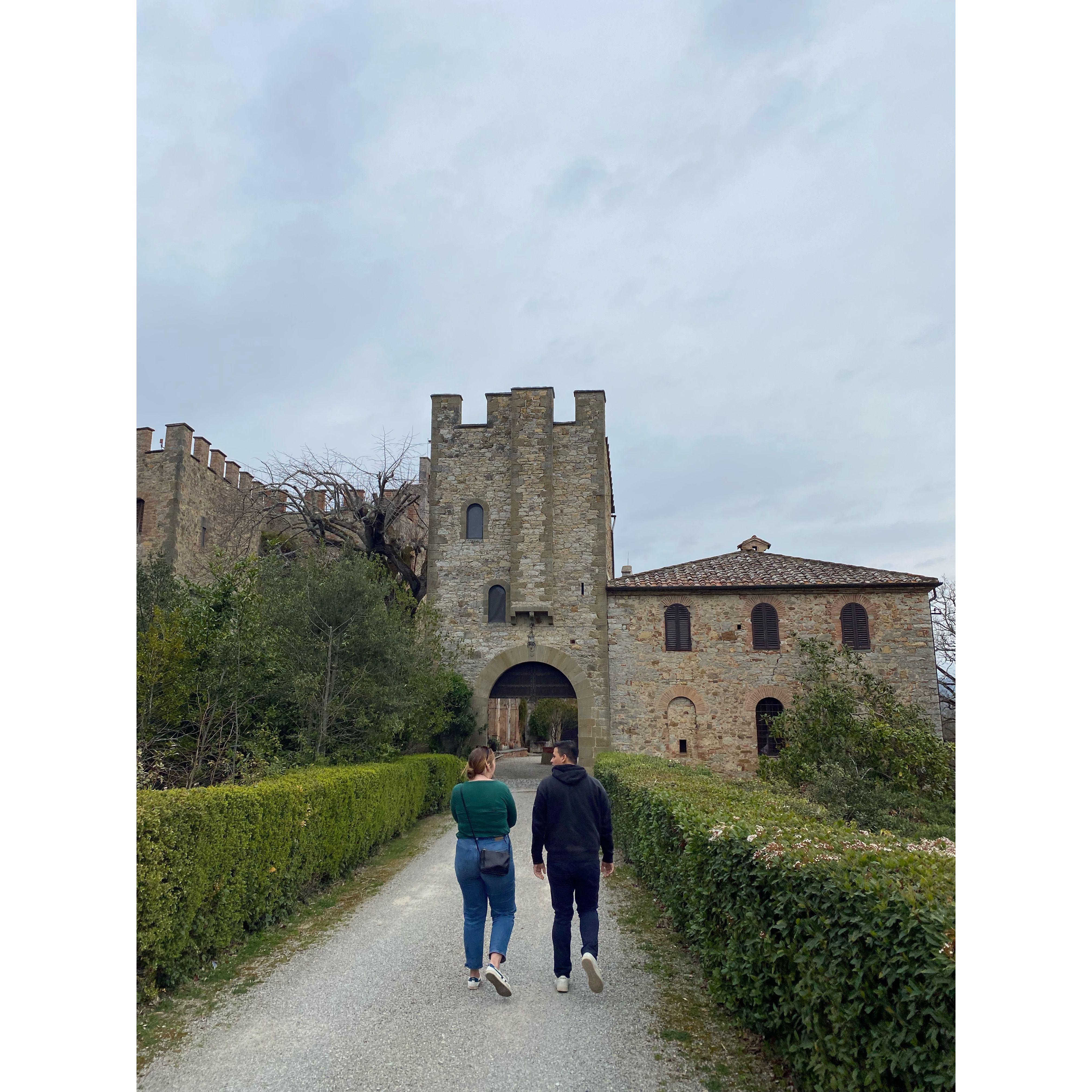 Walking up to the castle!