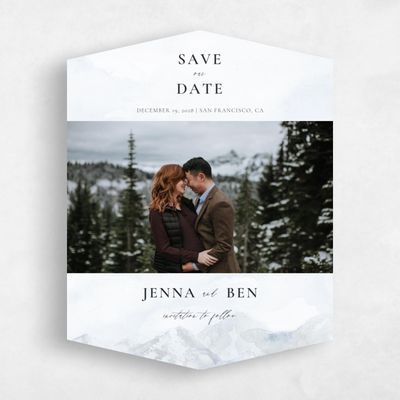 Grey Diamond Wedding Save the Date - Avalon Photo
