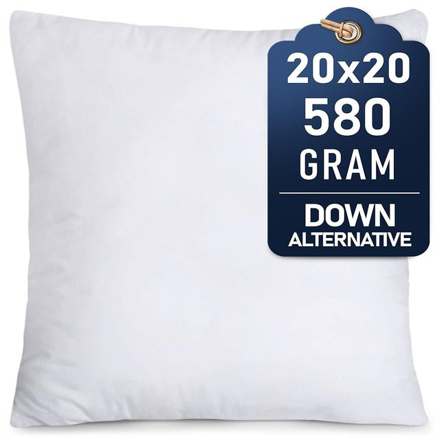 Utopia Bedding Decorative Throw Pillow Insert (20 x 20 Inches, White) – Set of 1, Ideal for Sofa, Couch, and Bed