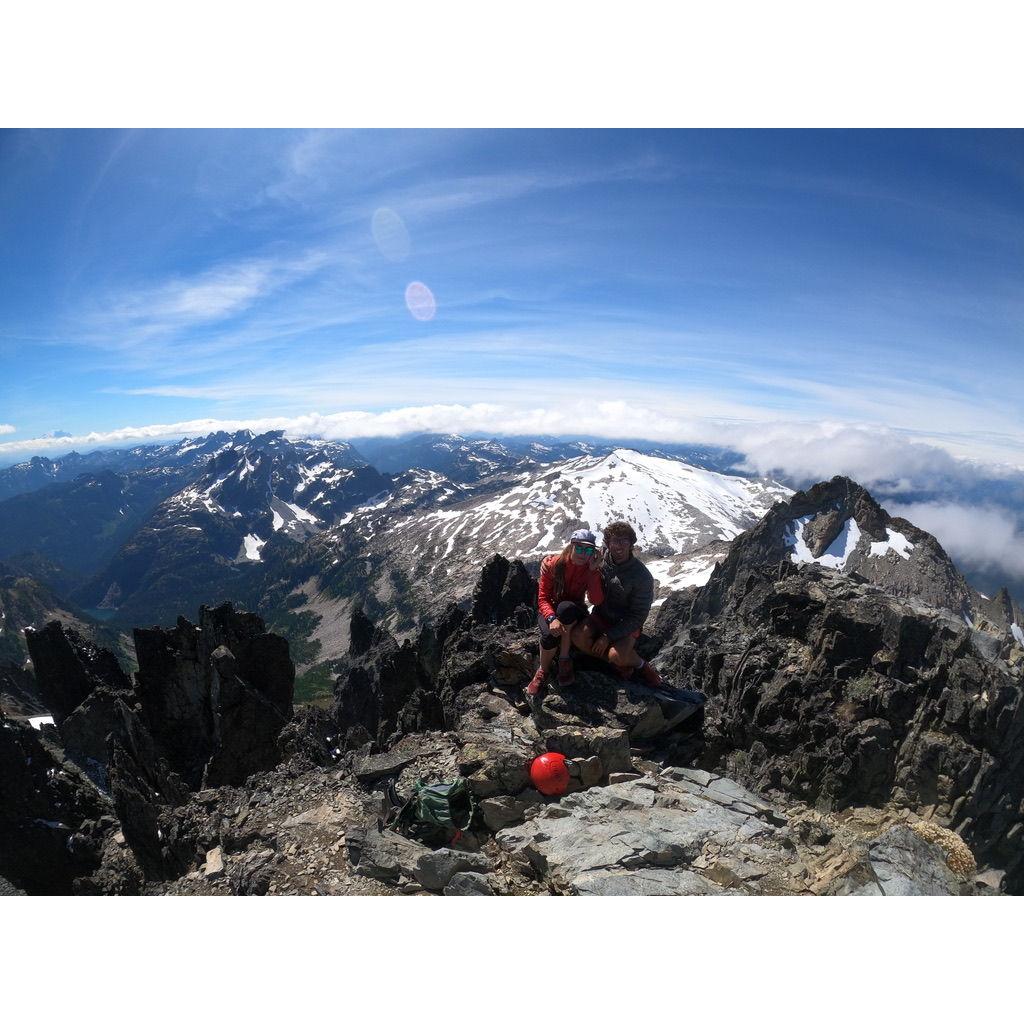 Ben & Eileen's first date climbing Mt. Daniel, WA.