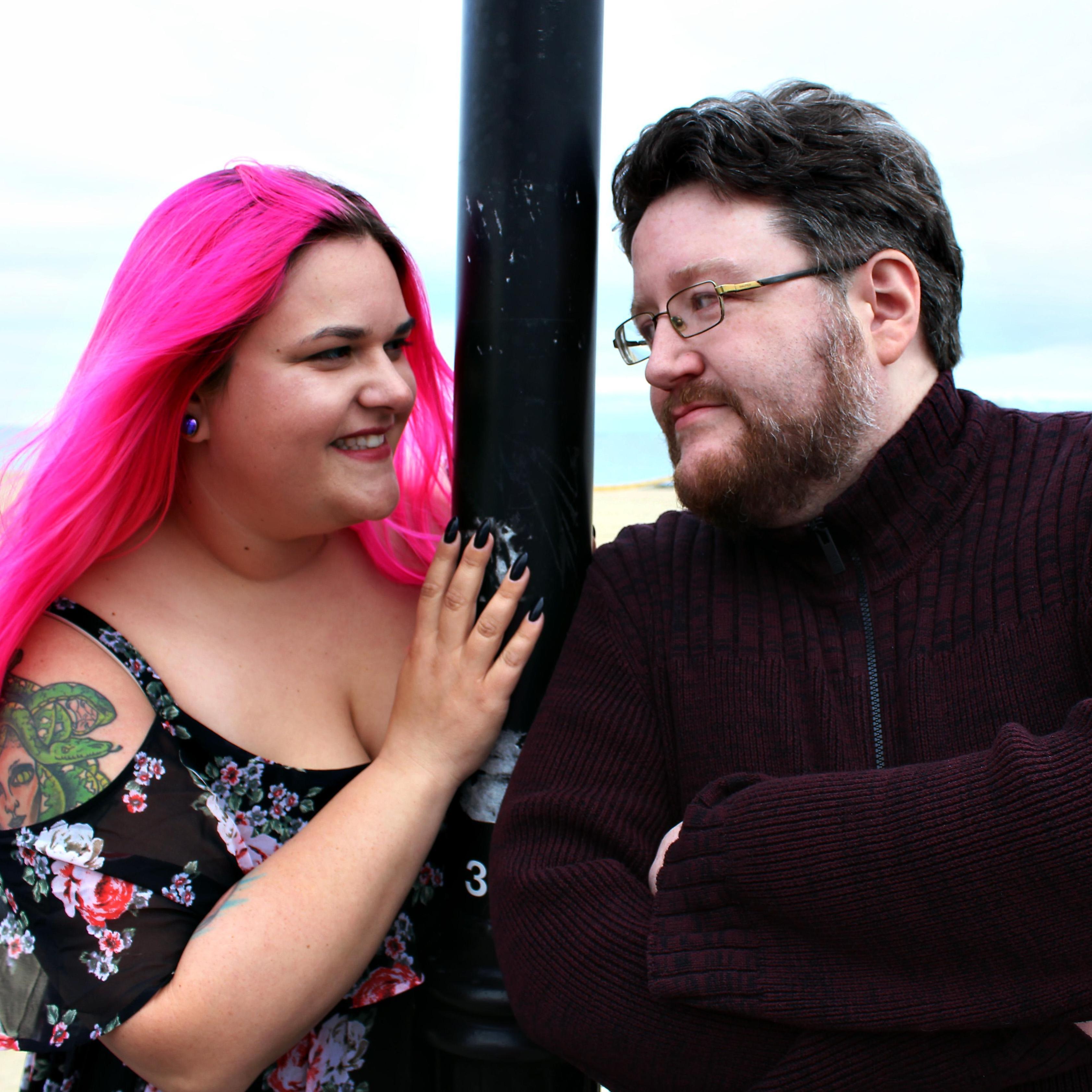 it's us! and a pole!
