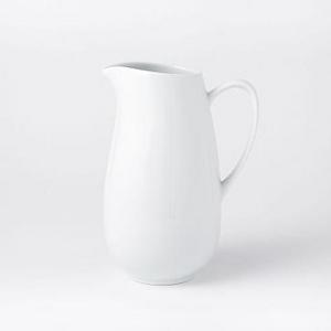 Organic Shaped Pitcher, White