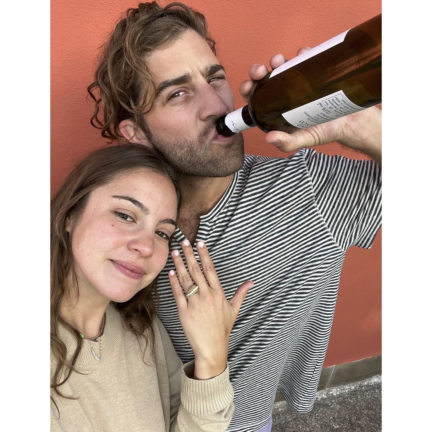 Celebrating our engagement!