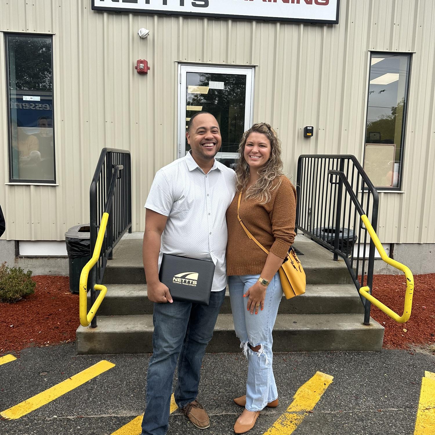 Ray graduates from HVAC school, Oct 2023