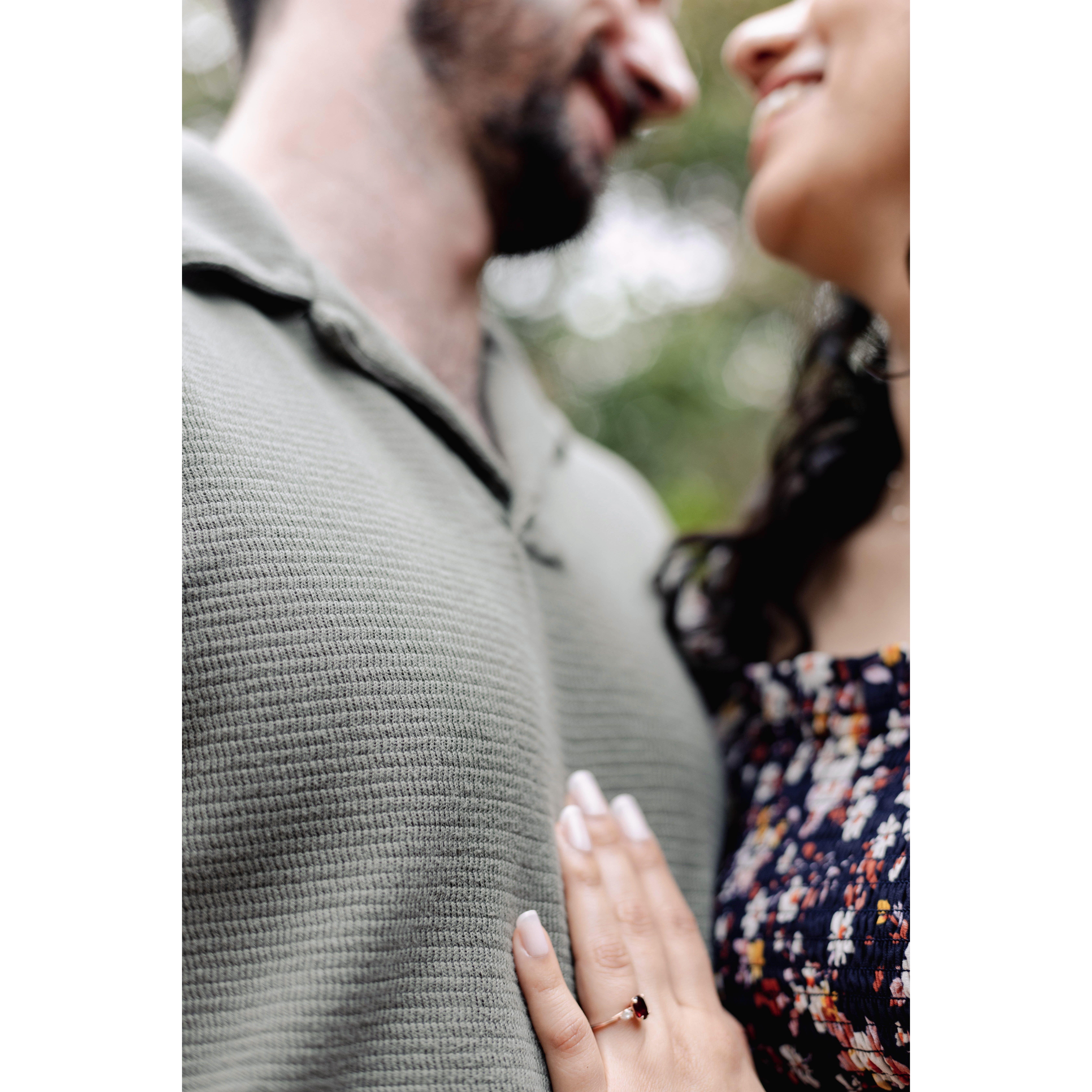 Our engagement photos which we took at the Houston Arboretum.. where David proposed!
