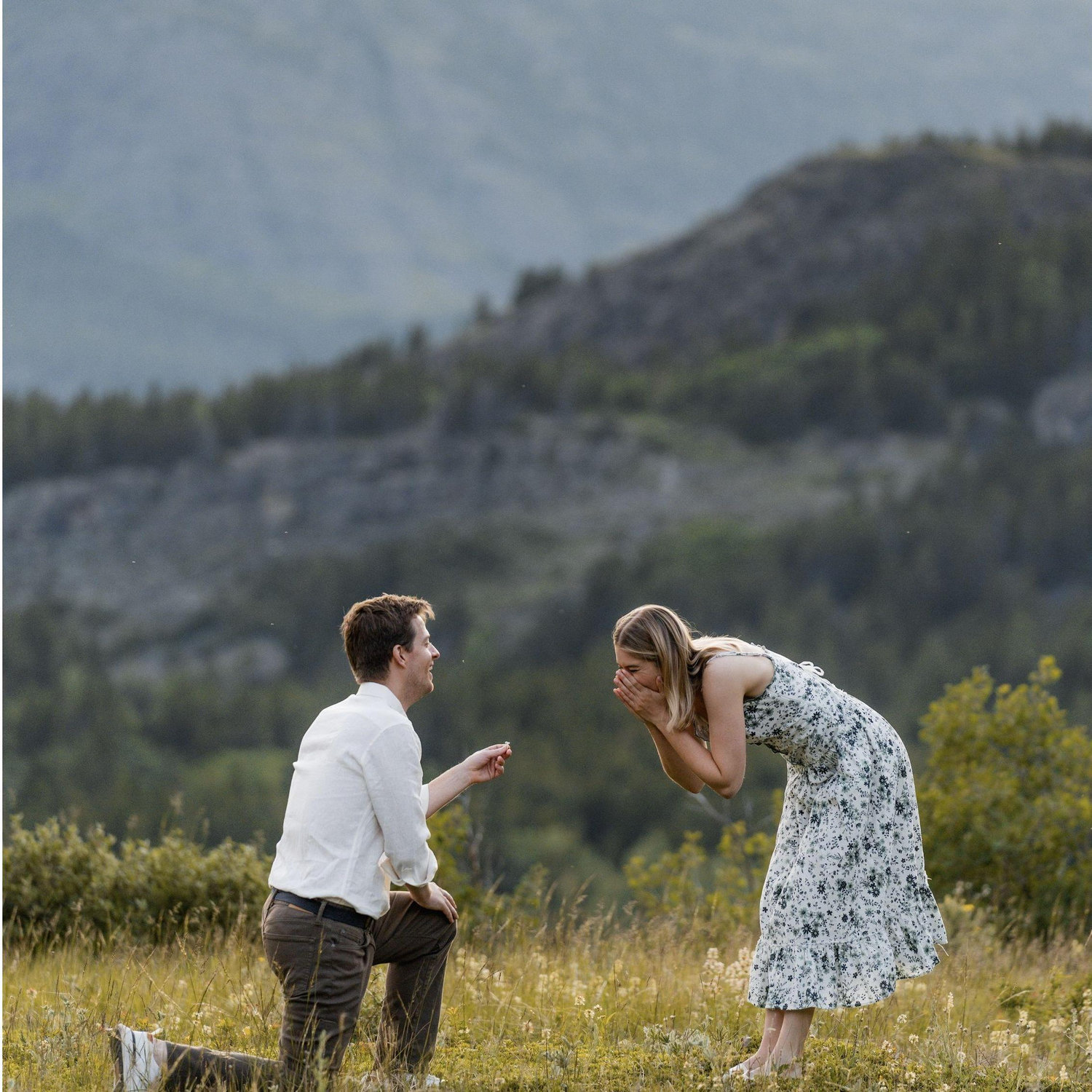 Houston proposes in Glacier Park, Montana!