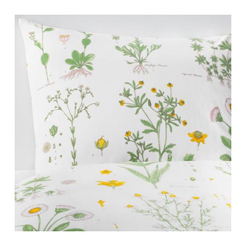 IKEA : STRANDKRYPA Queen Duvet cover and pillowcase