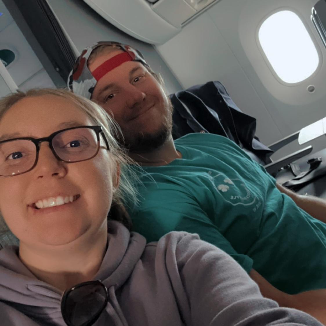 So many flights together! We are pros