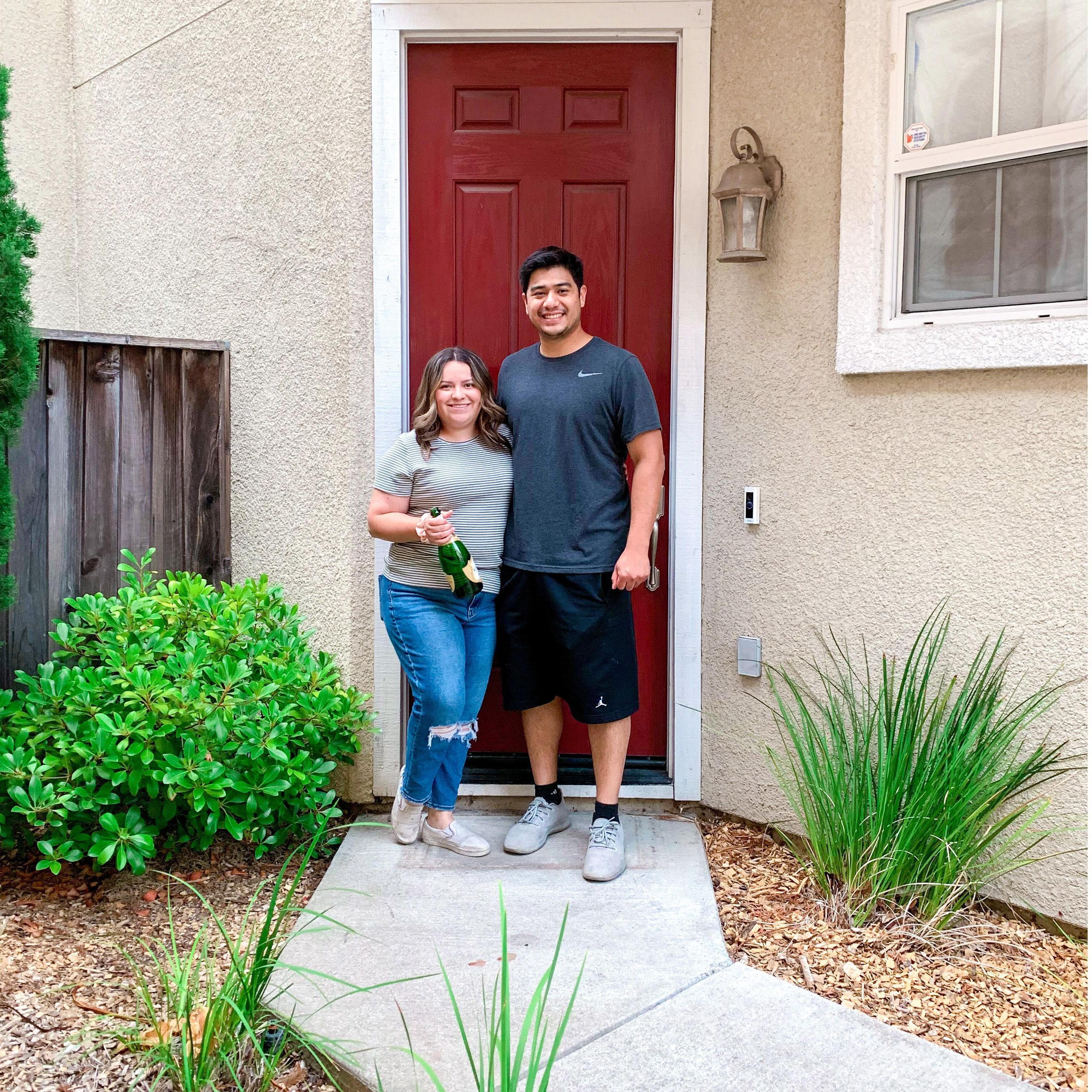 Celebrating the purchase of our home!