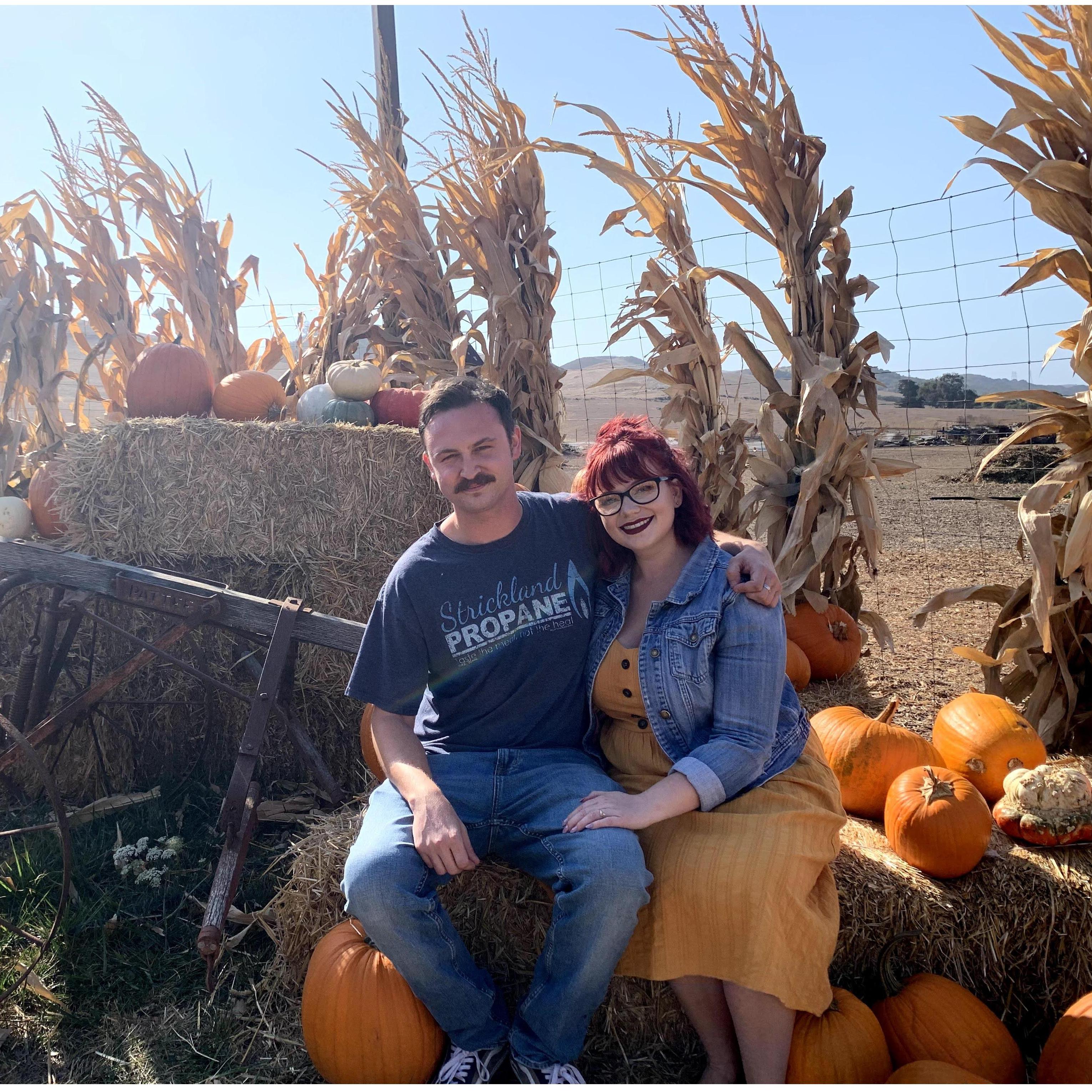 Our first pumpkin patch visit! October 27th 2019