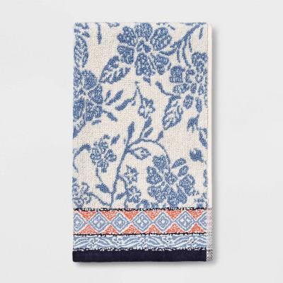 Floral Towel White/Blue - Threshold™