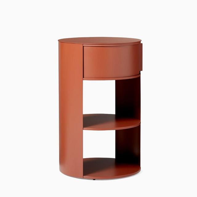 Belle Storage Nightstand, Burnt Umber