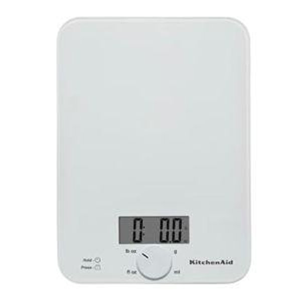 KitchenAid Digital Kitchen and Food Scale, White
