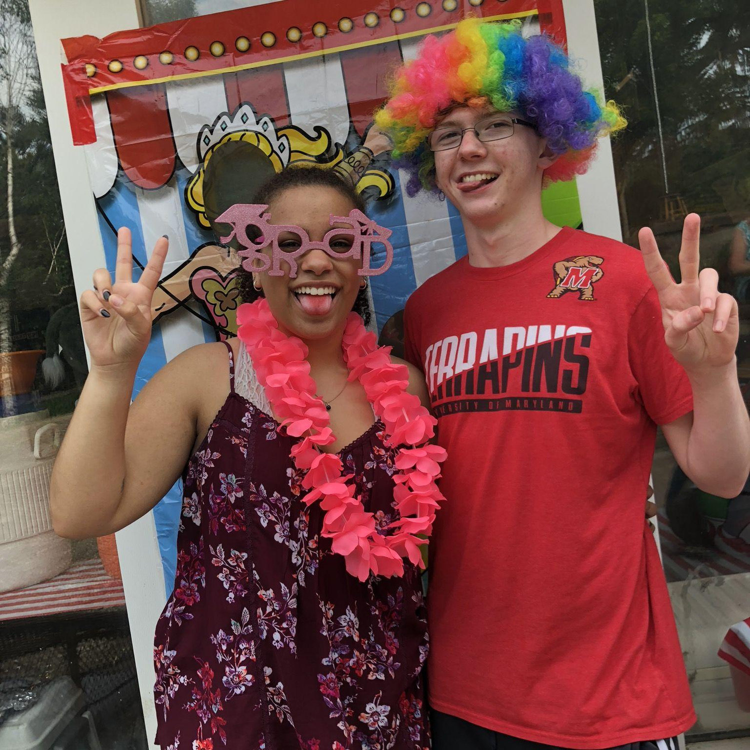 Eve's High school graduation party in 2018.