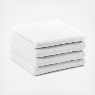 Basics Waffle Woven Terry Washcloth, Set of 4