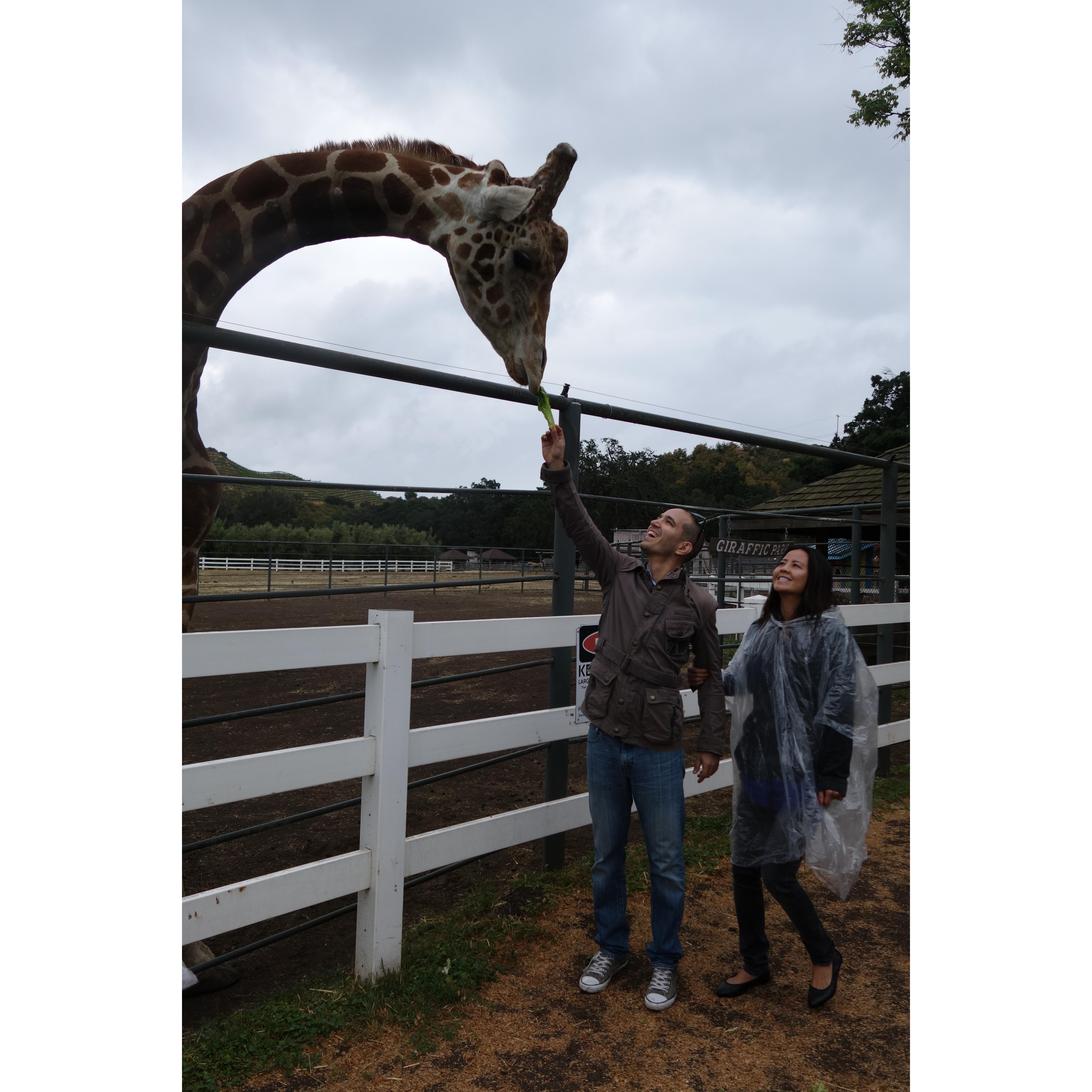 One of my fav pictures of us visiting Stanley.