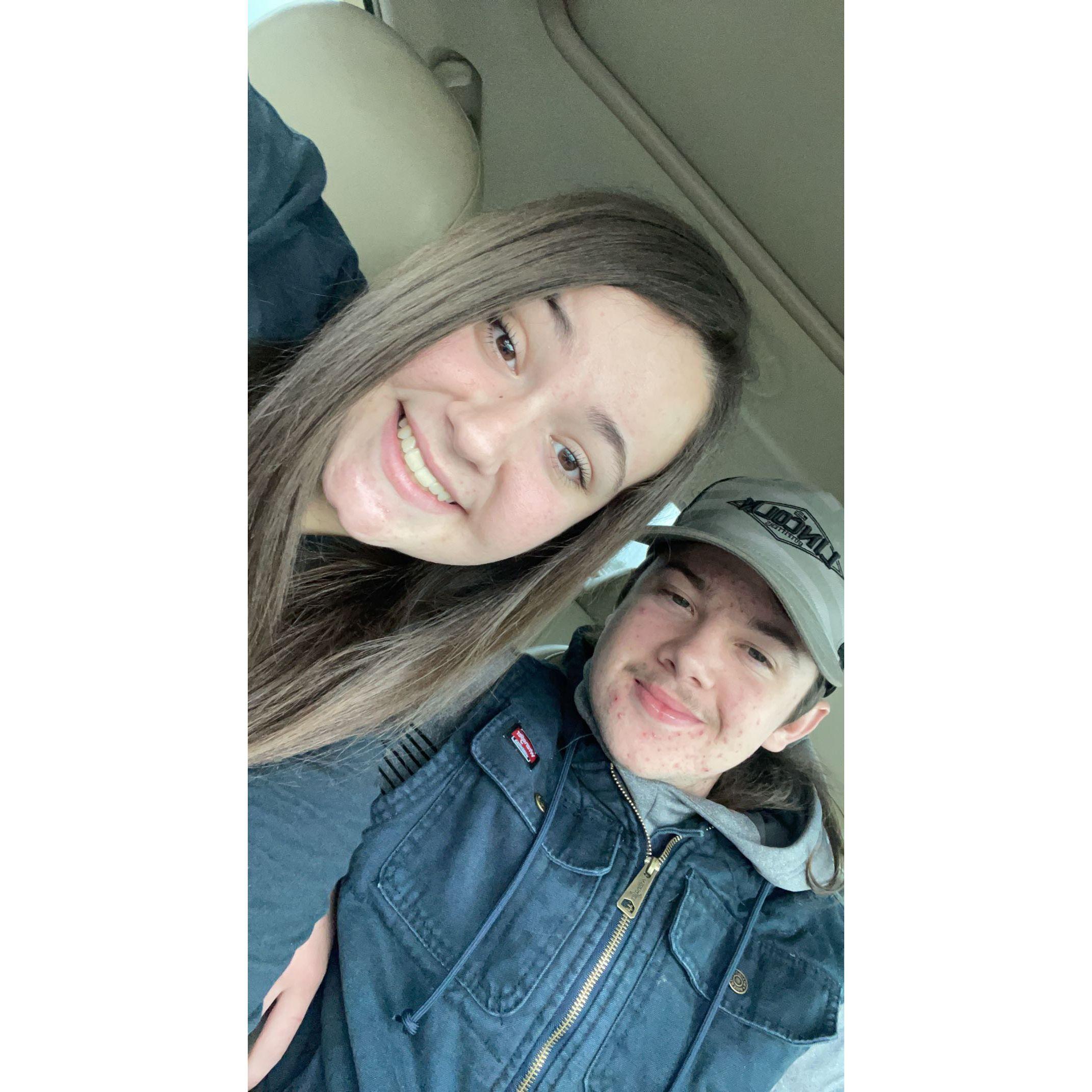 On the way to meet his family for the first time (extended family) for thanksgiving