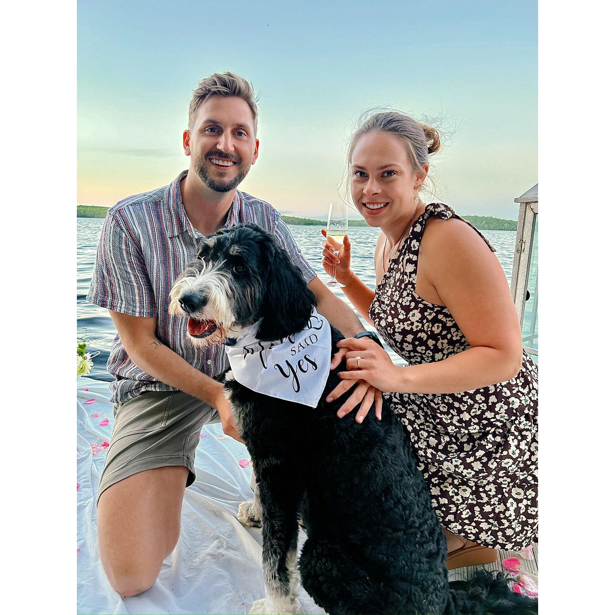 Proposal at the family cabin in Hayward, Wisconsin 6.14.24