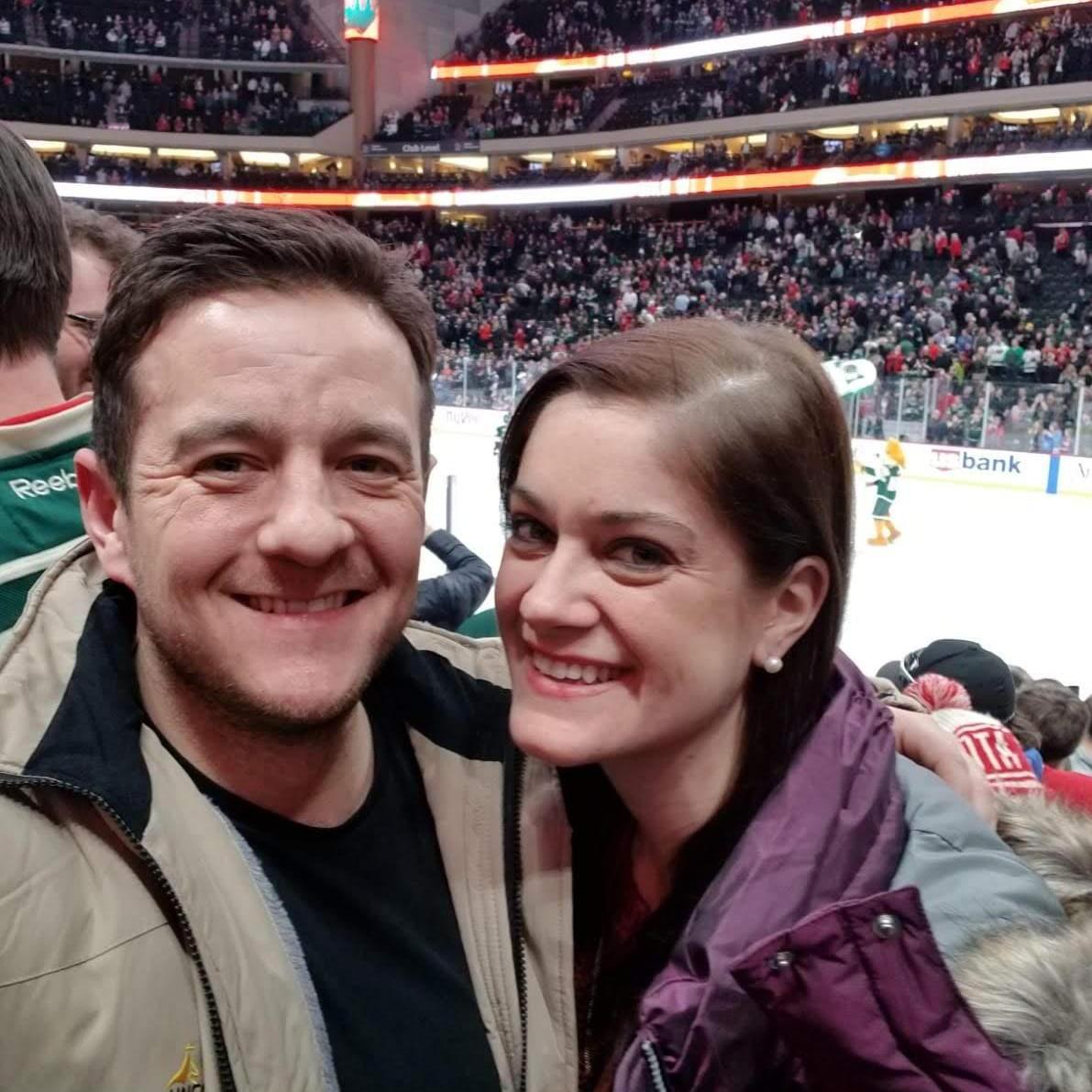 Our 1st Minnesota Wild game in January 2019