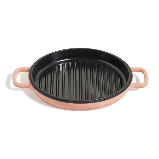 Our Place Cast Iron Hot Grill | Toxin-Free, 10.5" Round, Enameled Cast Iron Grill Pan | Indoor Serious Searing & Grill Marks | Oven Safe up to 500°F | Easy to Clean & Maintain | Spice