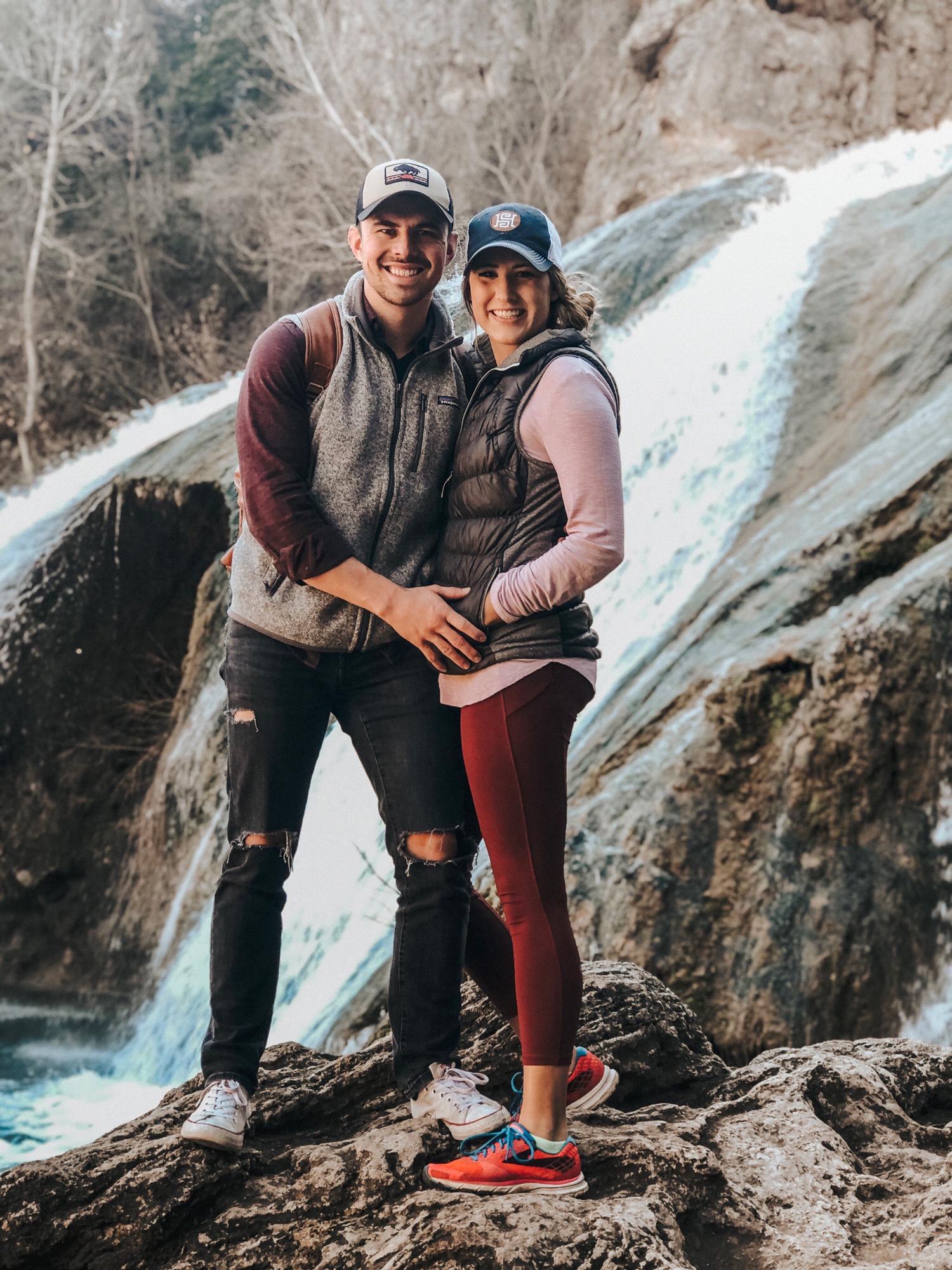Hiking together the day he proposed