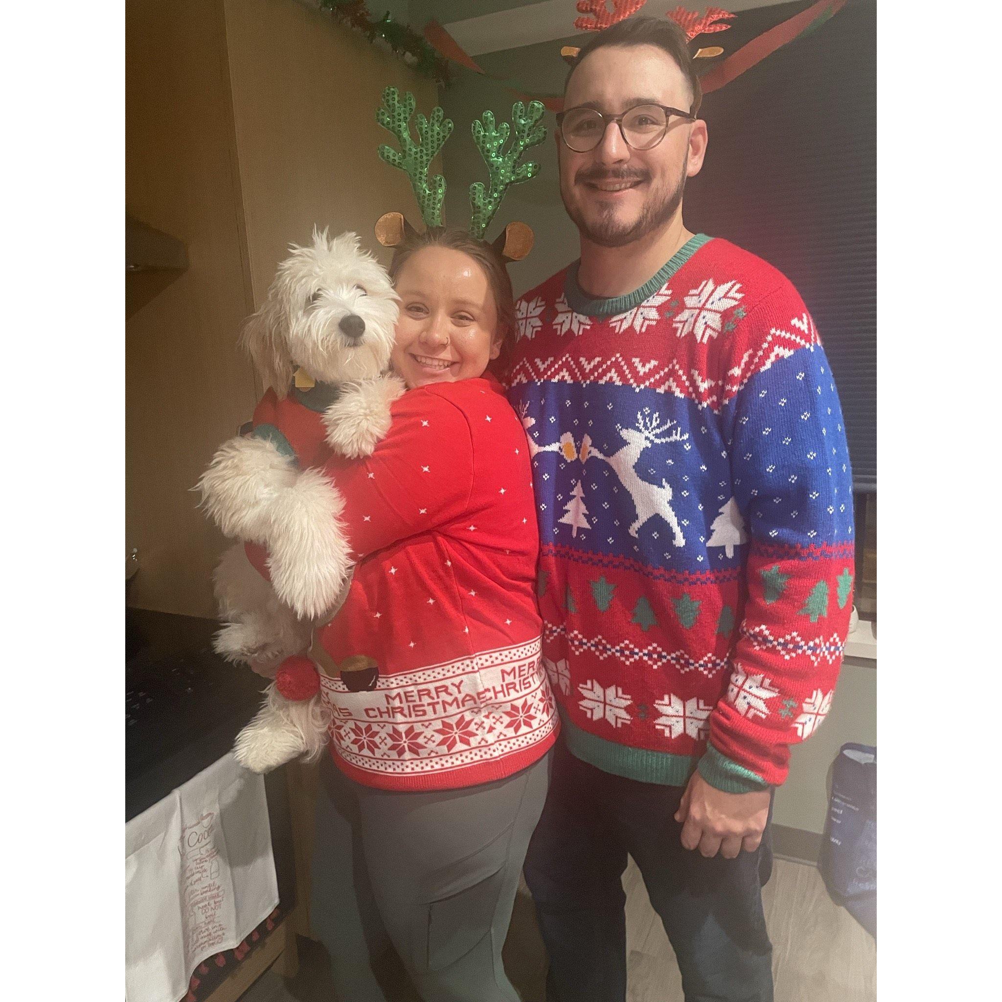 Our first ever ugly sweater christmas party we hosted