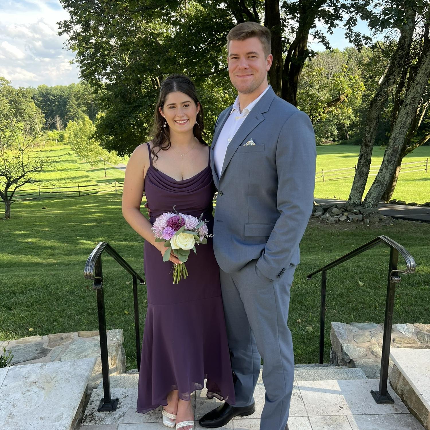 Our first wedding together