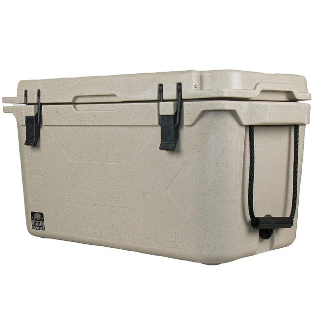 BISON COOLERS Rotomolded Cooler Extreme Engineered Durability with Hard Shell, Lid and Liner | Long Lasting Ice Chest with Double Insulated Walls | Made in The USA