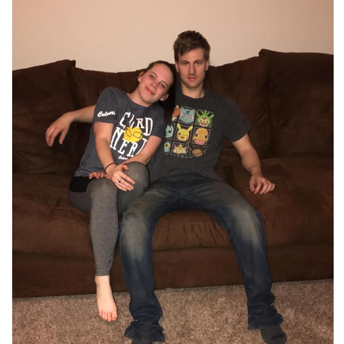 Our first apartment together! May 2019