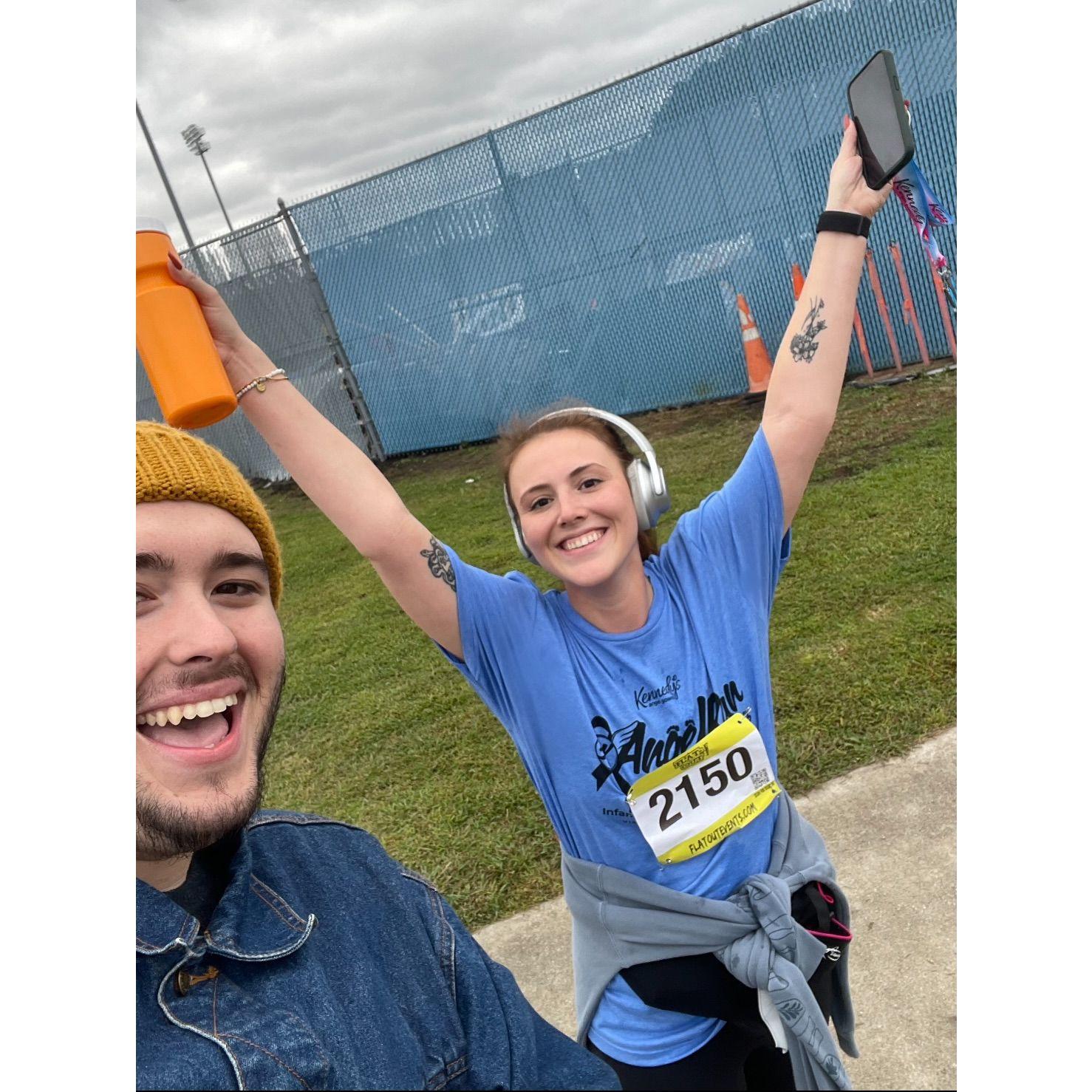 Hannah's first 5k