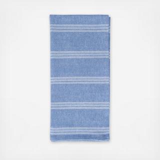 English Garden Stripe Chambray Napkin, Set of 4