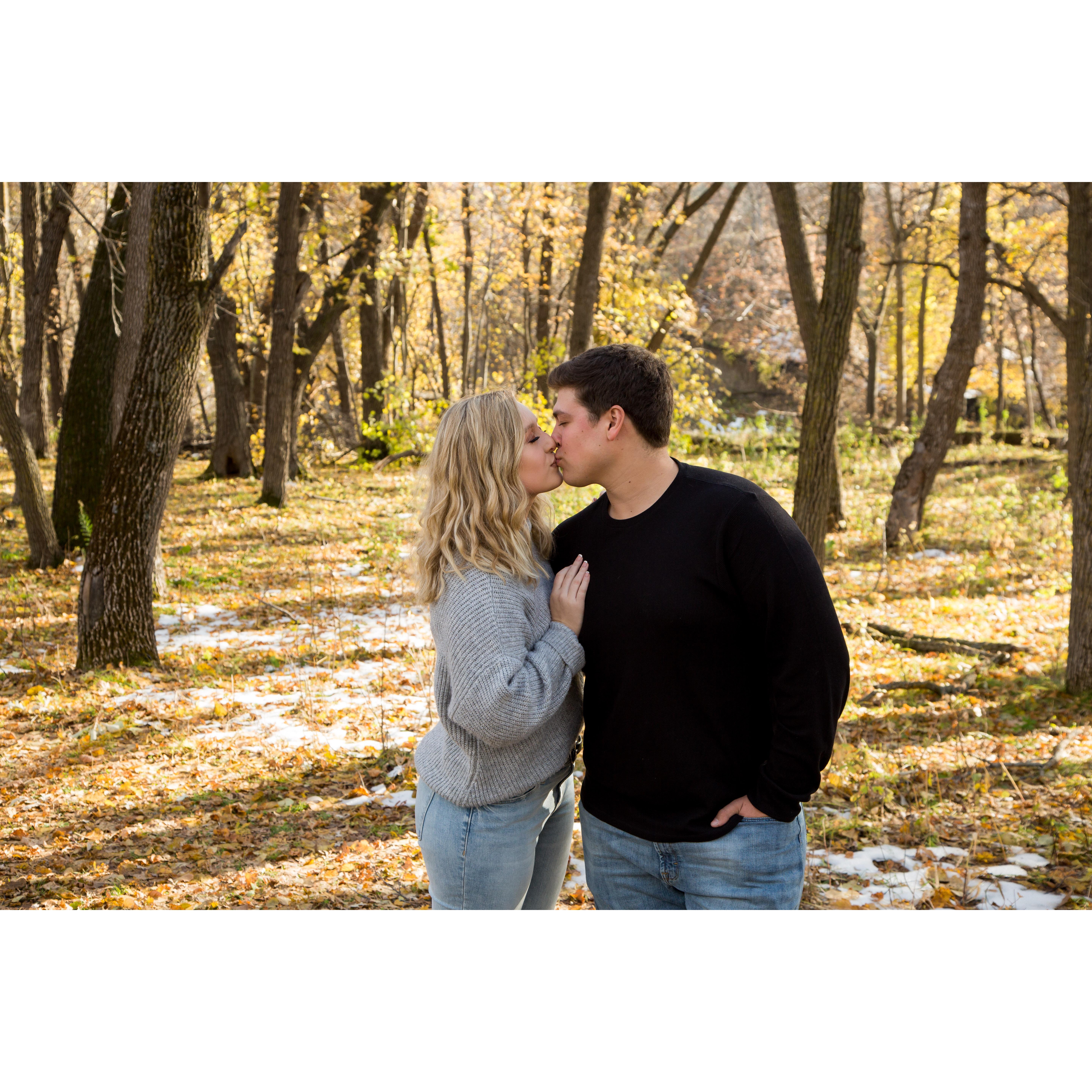 Engagement photo from Turtle River State Park