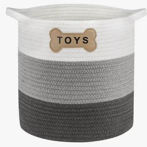 PARK LIFE DESIGNS Livra Cotton Rope Dog & Cat Toy Storage Basket - Chewy.com