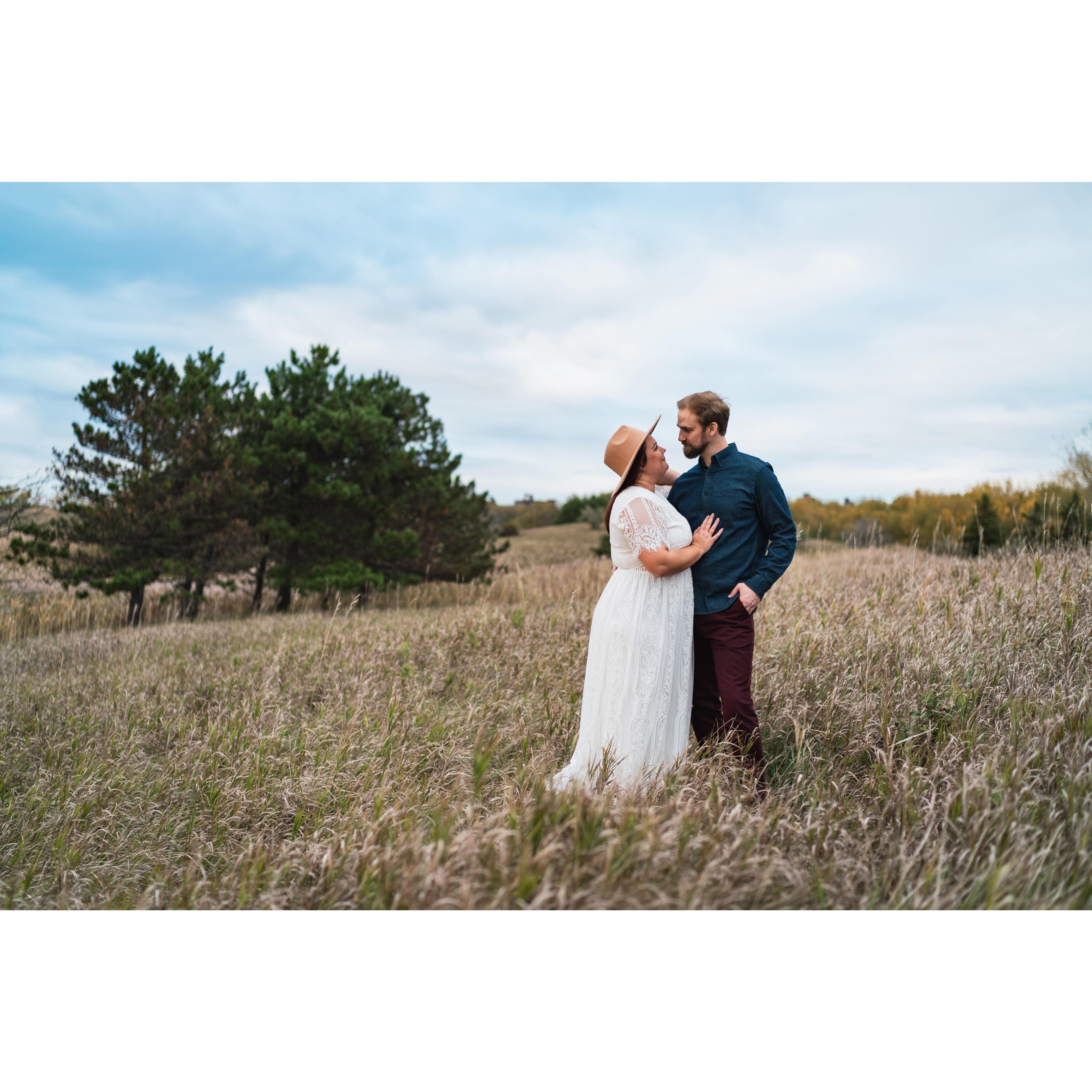 Engagement photo at Tifft Nature Preserve