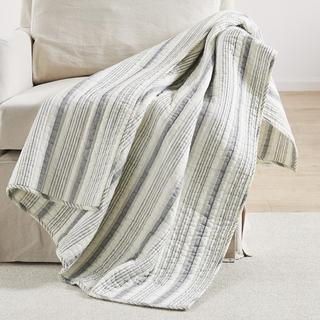 Rochelle Stripe Quilted Throw
