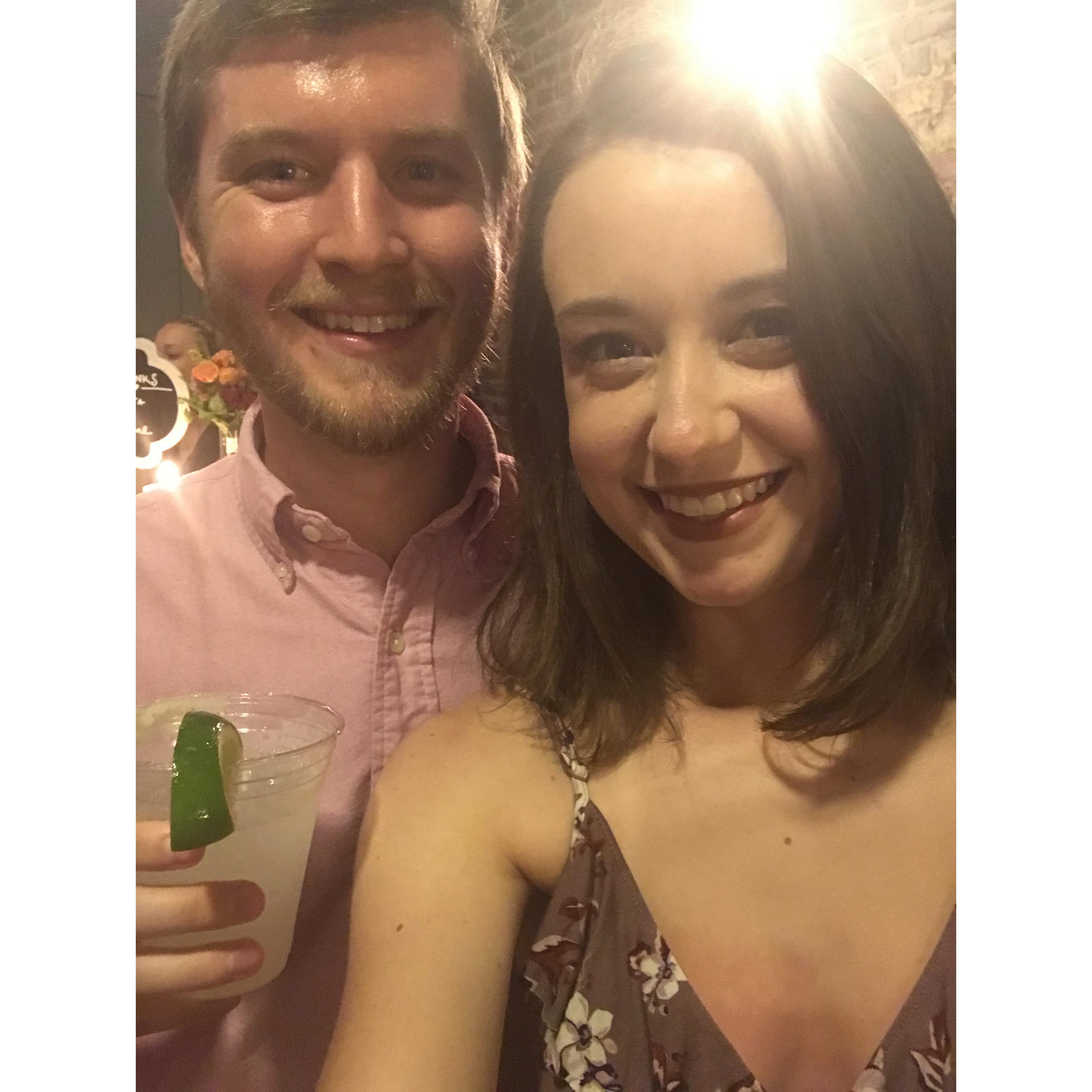 Celebrating the Lauderback's marriage!