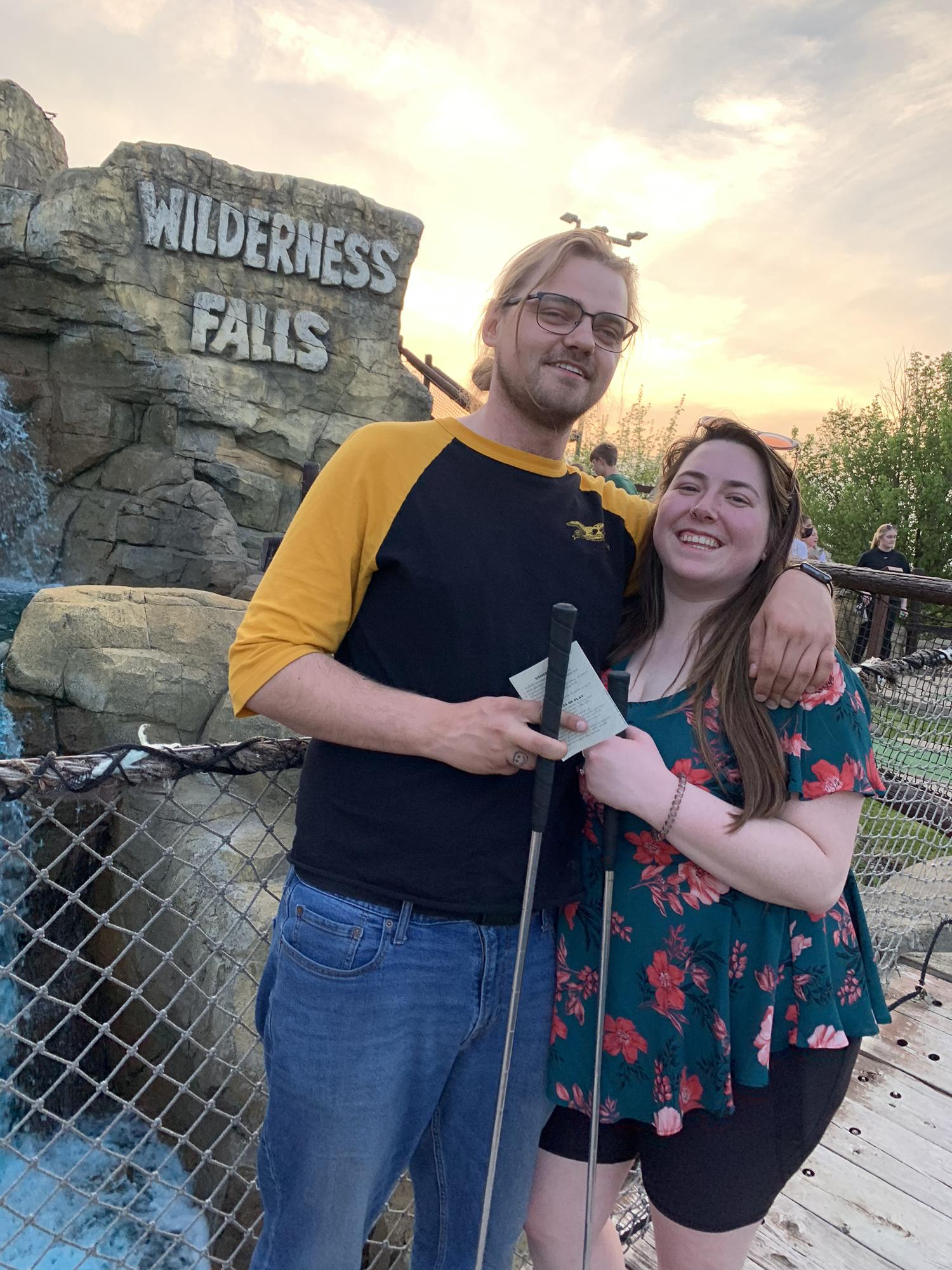 Mini golfing!