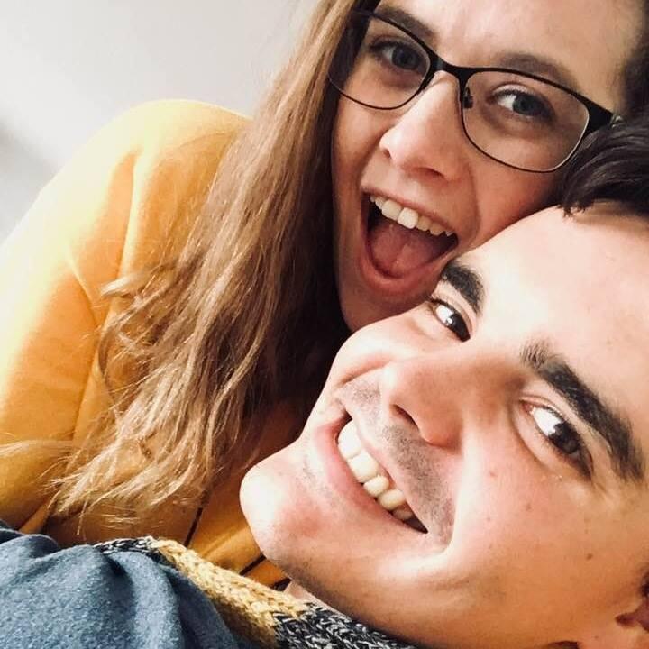 When we first started living together in our little flat.