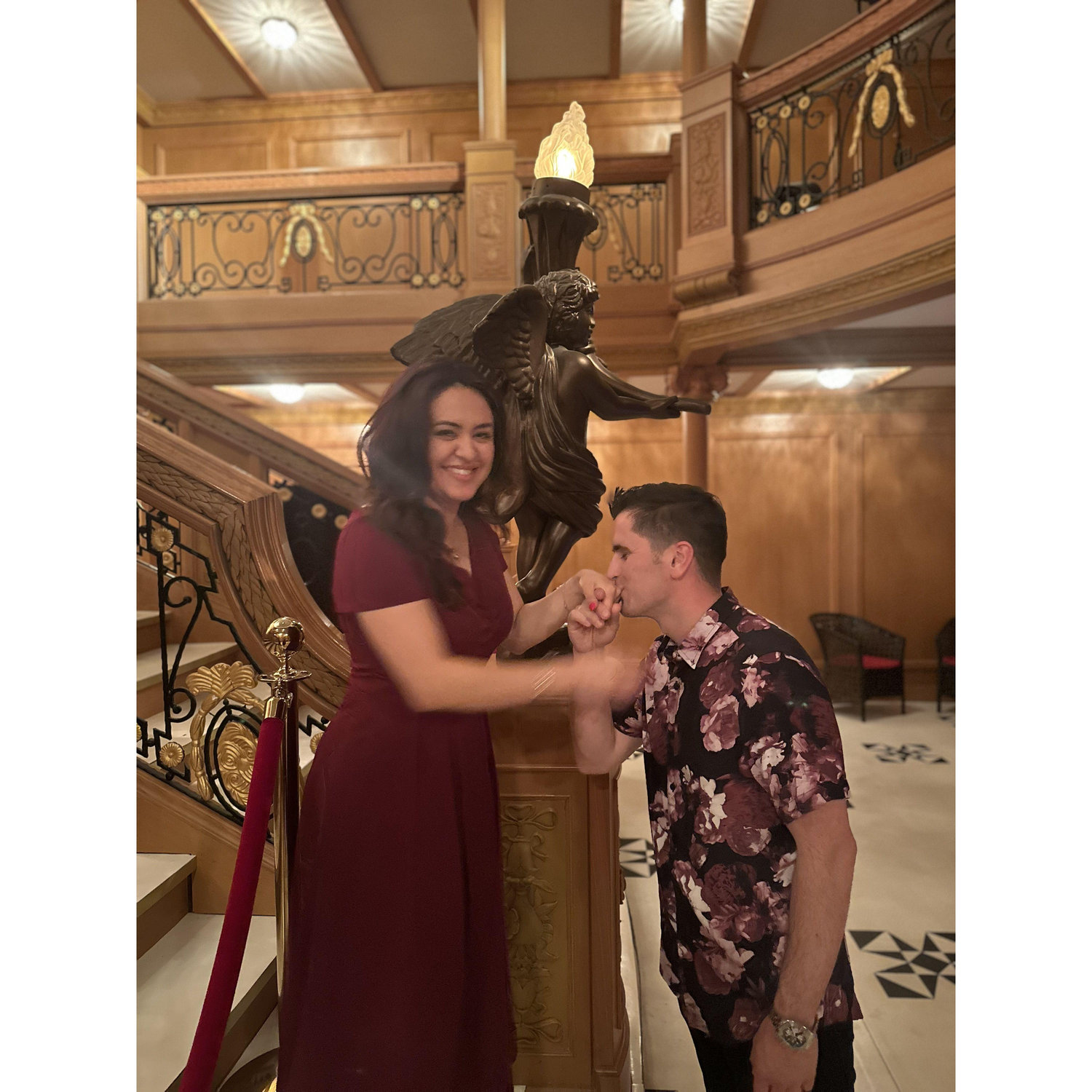 Cheesy titanic moment