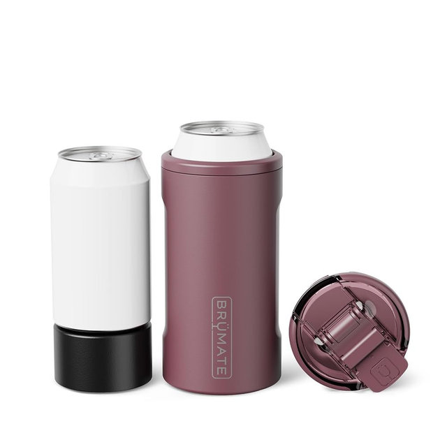 BrüMate Hopsulator Trio 3-in-1 Insulated Can Cooler for 12oz / 16oz Cans + 100% Leak Proof Tumbler with Lid | Insulated for Beer, Soda, and Energy Drinks